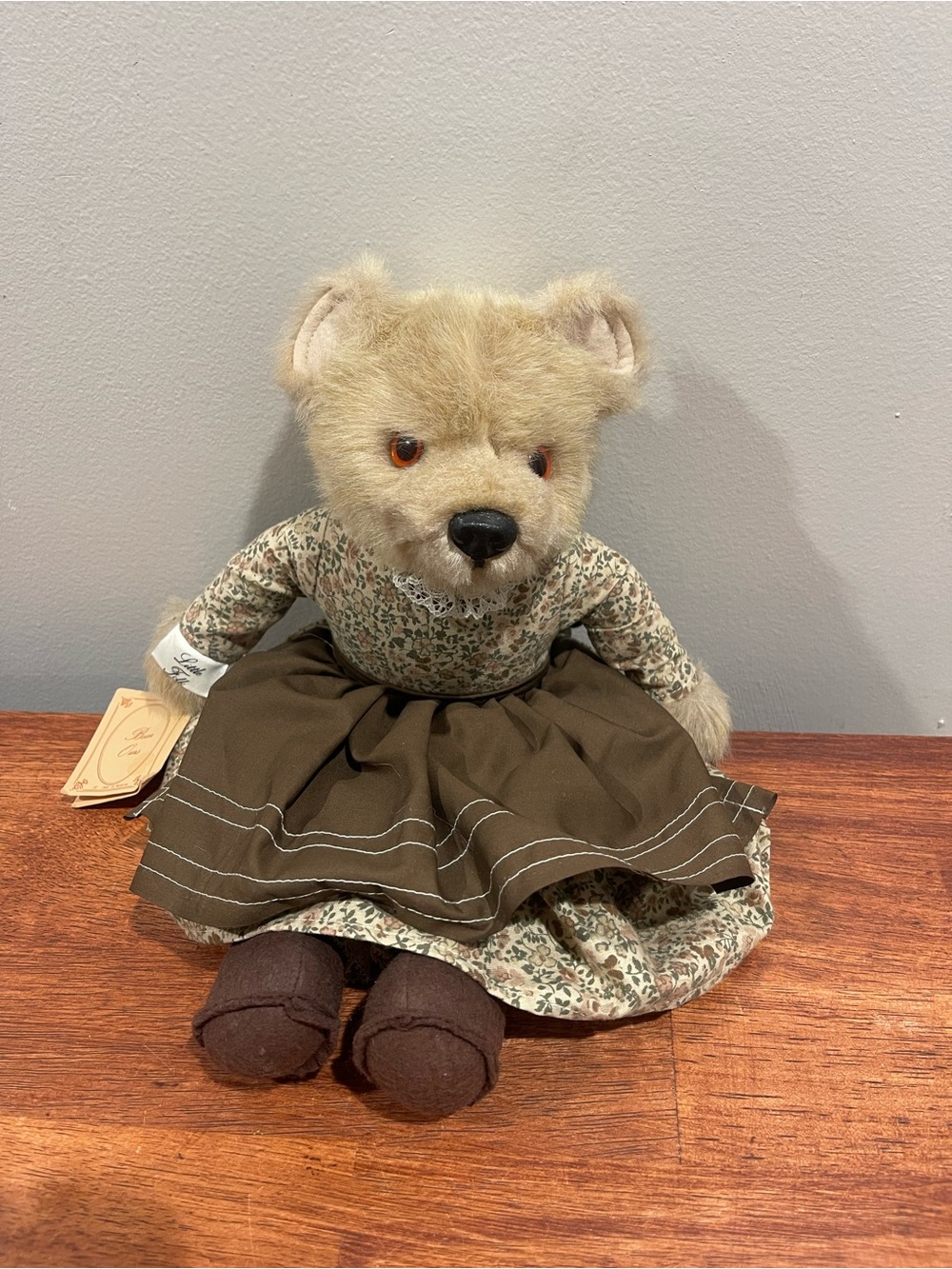Vintage Little Folk Bear Tiverton Devon 12” Jointed Plush England McBride 1982